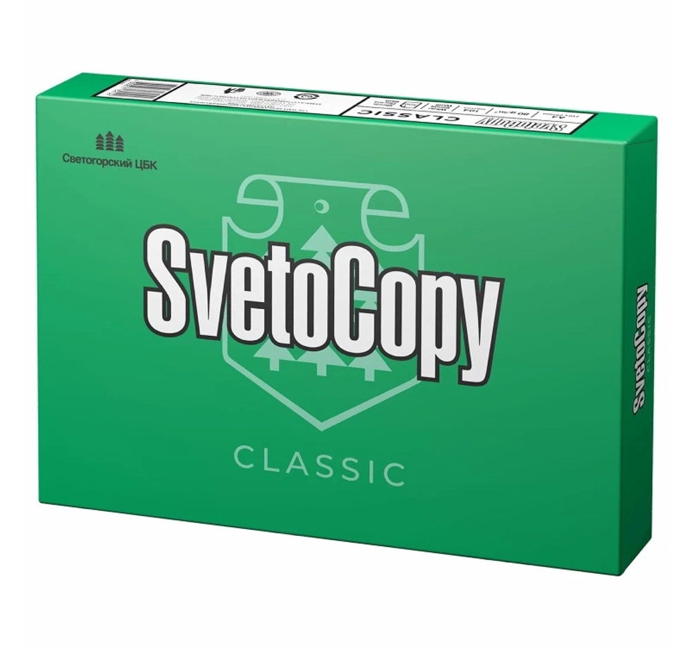 Бумага А4 SVETOCOPY 500 л 80 г/м Класс С
