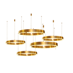 светильник Light Ring Horizontal Copper Gold