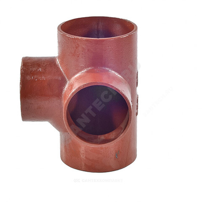 Крестовина чугун SML Ду 150х100х100х88гр 2-х плоскостная б/растр SGACX