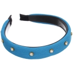 Ободок для волос «МАРЦИПАН», леона, ширина 2,5см, микс 6 цветов ( в пакете с подвесом)