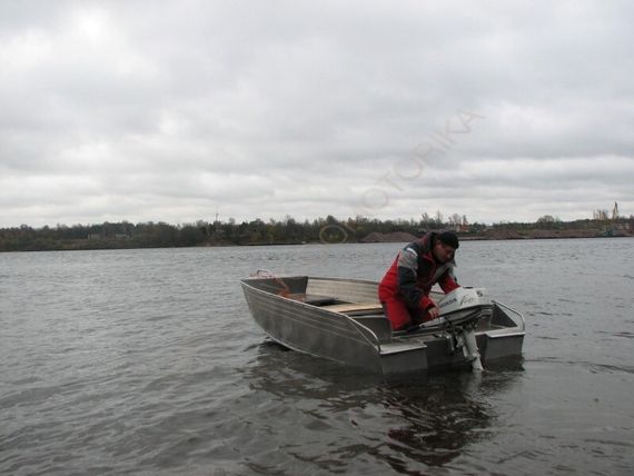Алюминиевая моторно-гребная лодка СПЭВ Блик 40