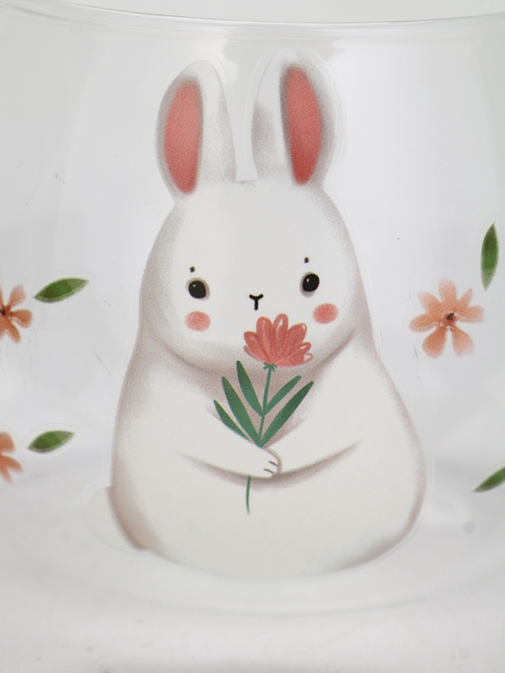 Кружка стеклянная «Зайка», 400 мл