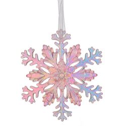 GAEM Украшение новогоднее "Снежинка", L11 W0,3 H11 см, 3в.