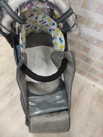 Санки-коляски Galaxy Snow Glory Gloss зеленый-серый