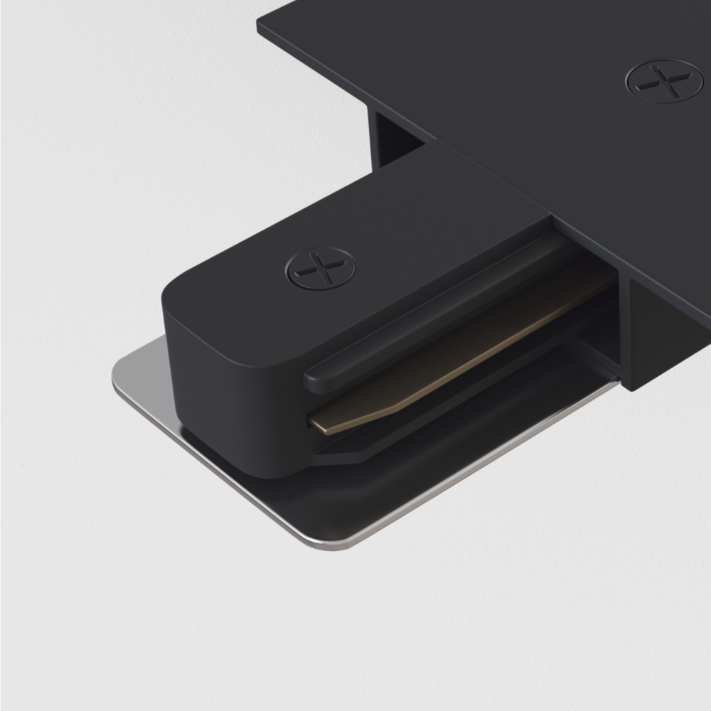 Ввод питания для однофазного встраиваемого шинопровода  Maytoni Technical TRA002B-11B  черный