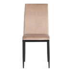 Стул CAPRI (mod. 39) металл, вельвет, 49.5 х 41 х 93,5 см, Beige (бежевый) HLR8 / черный