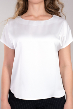 Блузка женская 3256ЗПк, белый #270Бел093256зпк