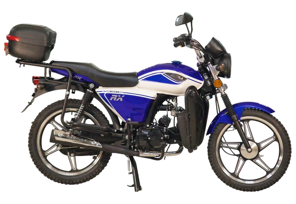 Мопед Motoland Альфа RX LUX 11 (2021 г.) синий (110 см3, маркировка 49сс) (Без ПТС)