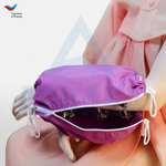 Чехол с открытой кистью на аппарат Илизарова. Ткань Сорочка. Цвет изделия - сиреневый, молния белая. Размер PPO 2