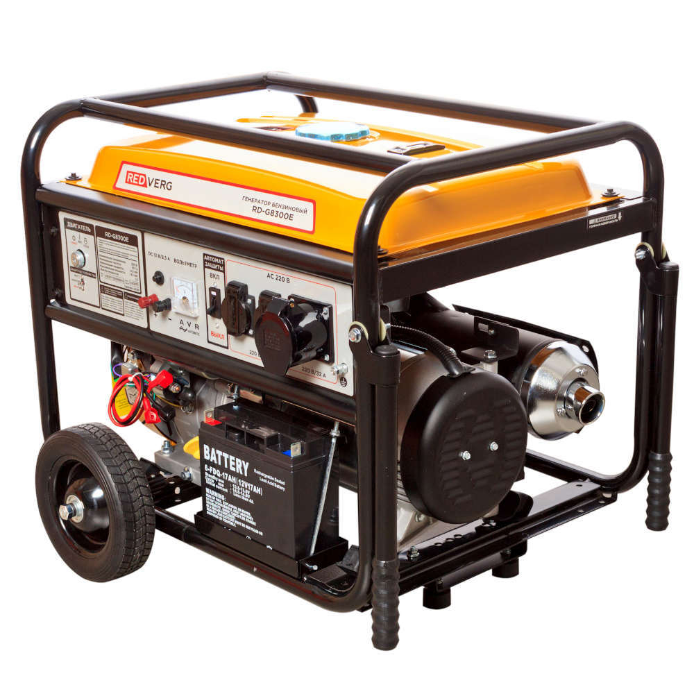 Бензиновый генератор (8.53 кВт) REDVERG RD-G8300E