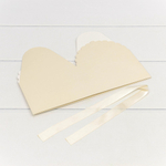 Коробка сборная 14х14х10 см с атласной лентой (Бежевый)