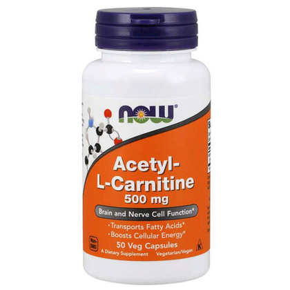 NOW Acetyl L-Carnitine 500 мг. (50 капс.) [M]