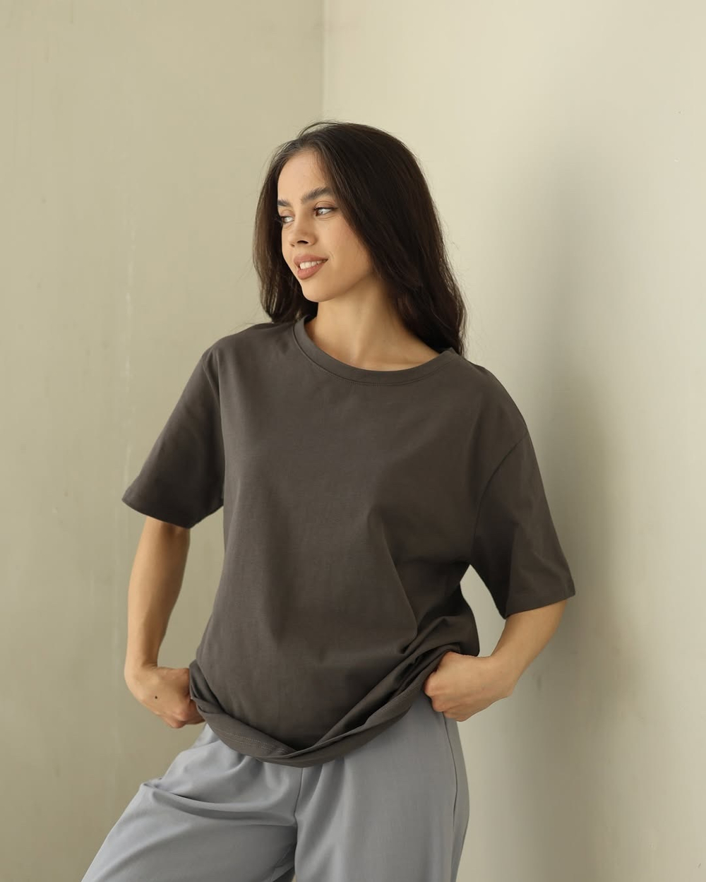 футболка свободного кроя