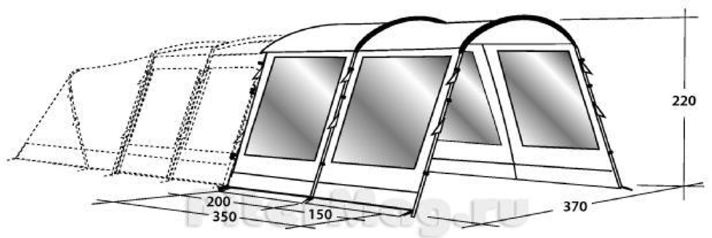 Outwell Hilo Reef Front Extension [110262]