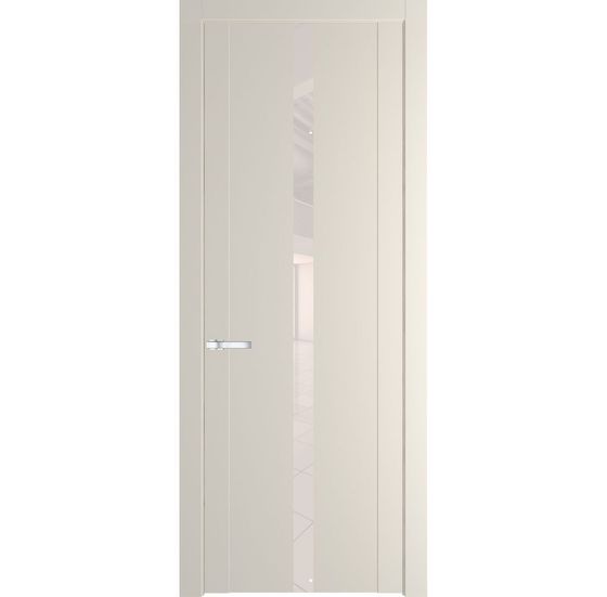 Межкомнатная дверь эмаль Profil Doors 1.8P кремовая магнолия стекло перламутровый лак