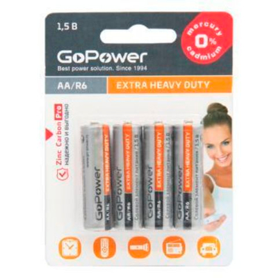 Батарейки GoPower R6-BL4 (1/12/144)