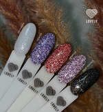 Гель-лак со светоотражающими частицами Lovely, коллекция "Jewel", оттенок черногобриллианта, 7 ml