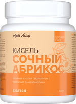 Кисель без сахара Абрикос, 300 грамм С овсяными хлопьями, псиллиумом, трегалозой и метабиотиками. Без сахара, искусственных красителей и ароматизаторов