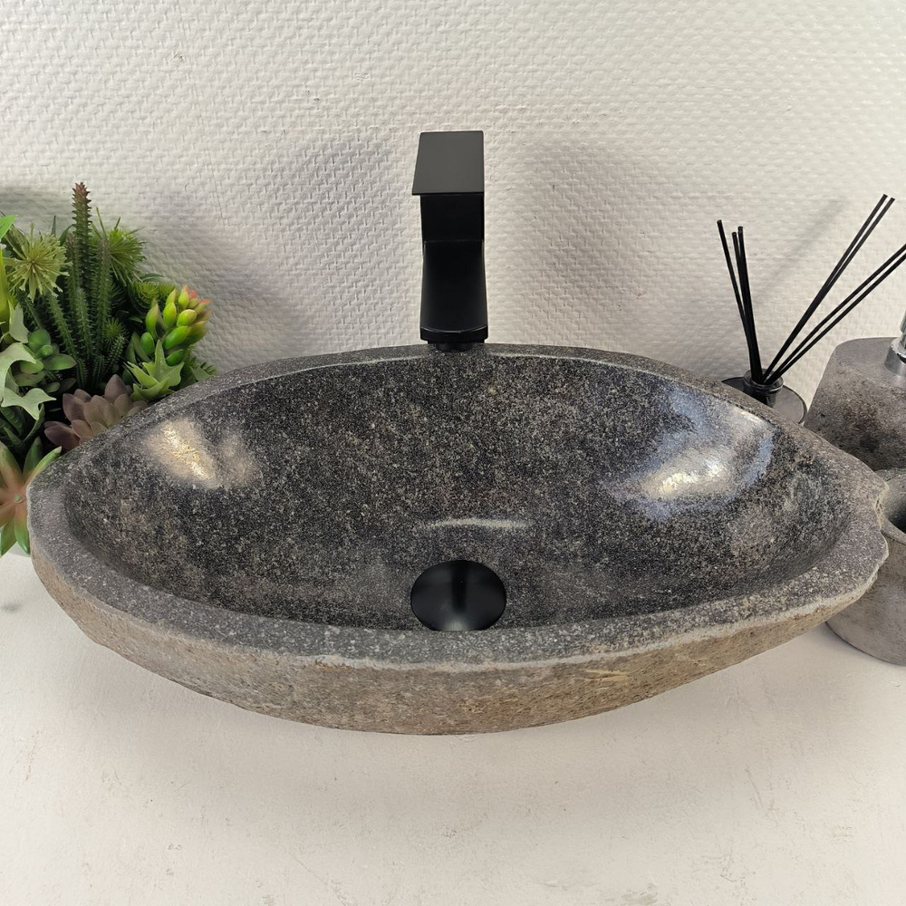 Раковина из речного камня RS-65498 51*29*15 0856