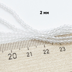 Горный хрусталь граненый бусины, размер около 2,3 мм, цена за нить 38 см