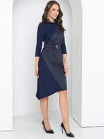 Платье Стильное из замши (синий, нью) Diolche (Акция)