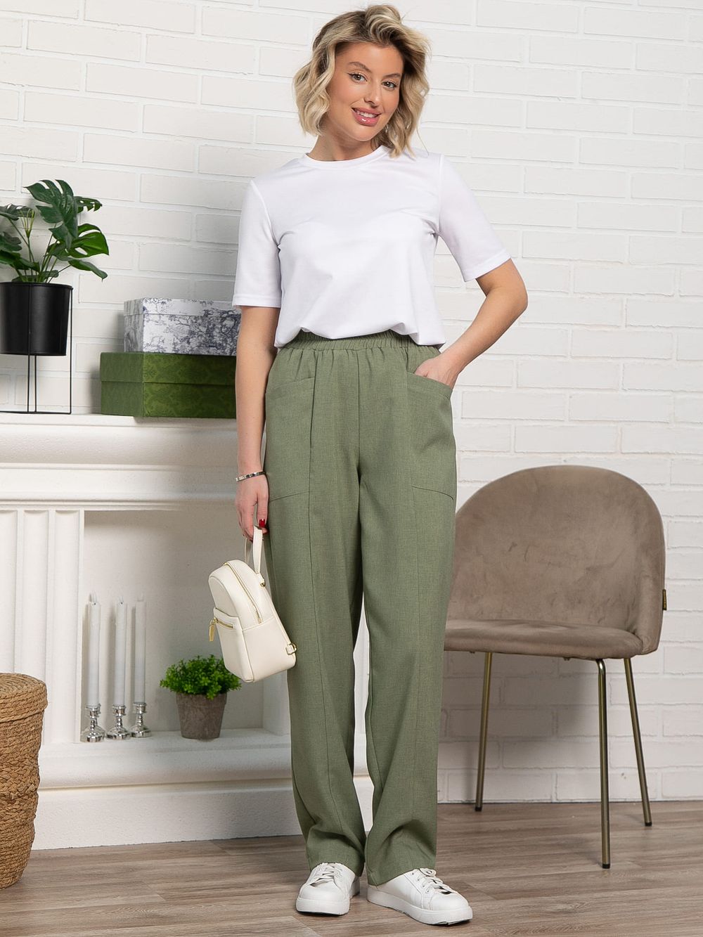 Брюки Кения (оливка) Б15256-19М LT Collection