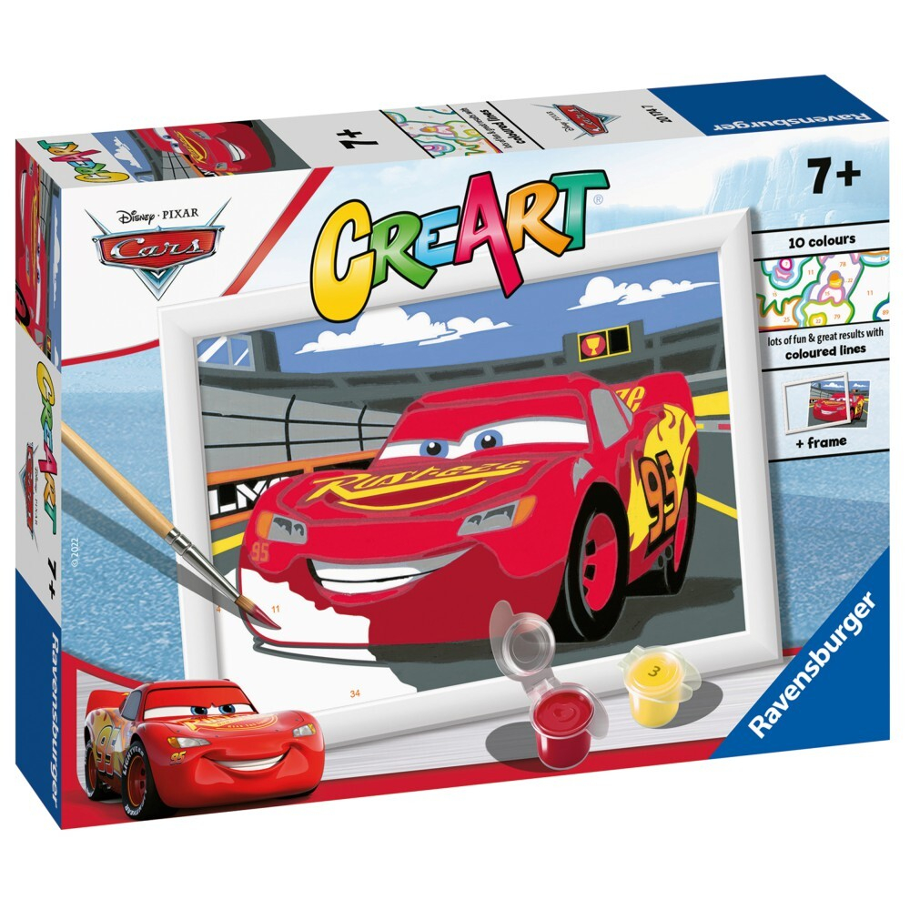 Ravensburger - CreArt Книга для рисования Тачки светящиеся МакКуин 201747 / артикул   201747  / GTIN 4005556201747