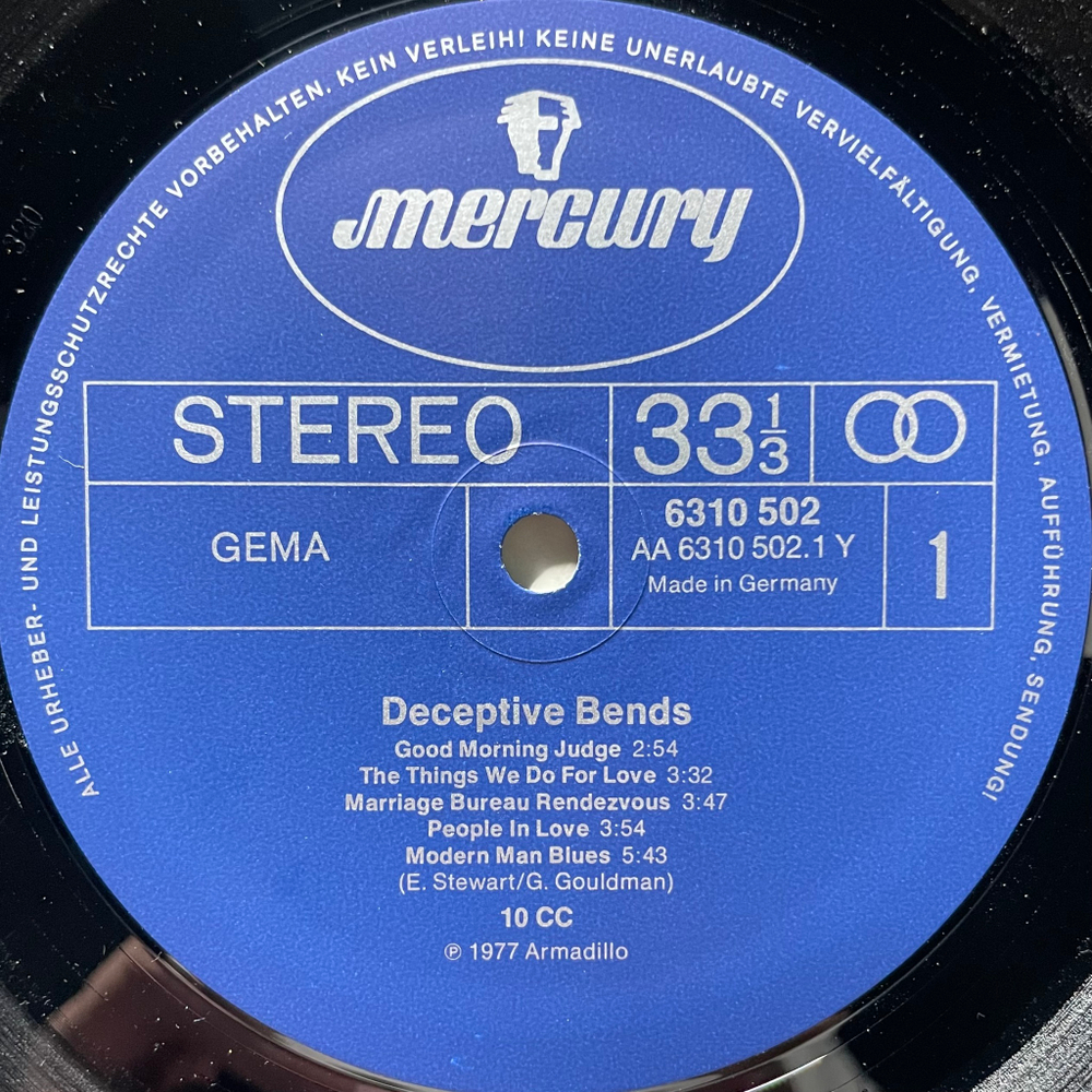 10cc ‎– Deceptive Bends (Германия 1977г.)