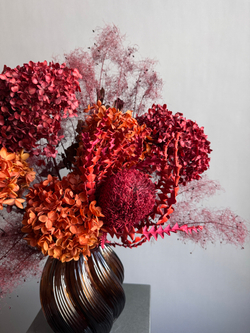 Композиция в кашпо Леукадендрон