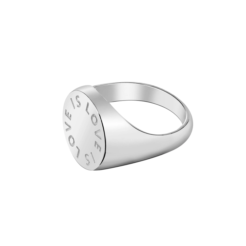 Кольцо Любовь Есть Любовь – Серебро