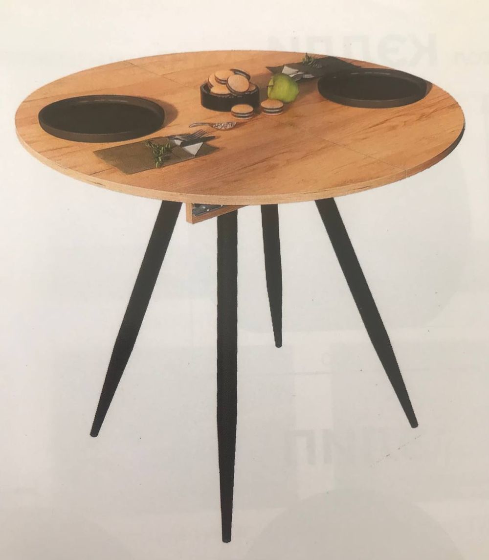 Стол обеденный Элип (конус) каркас чёрный