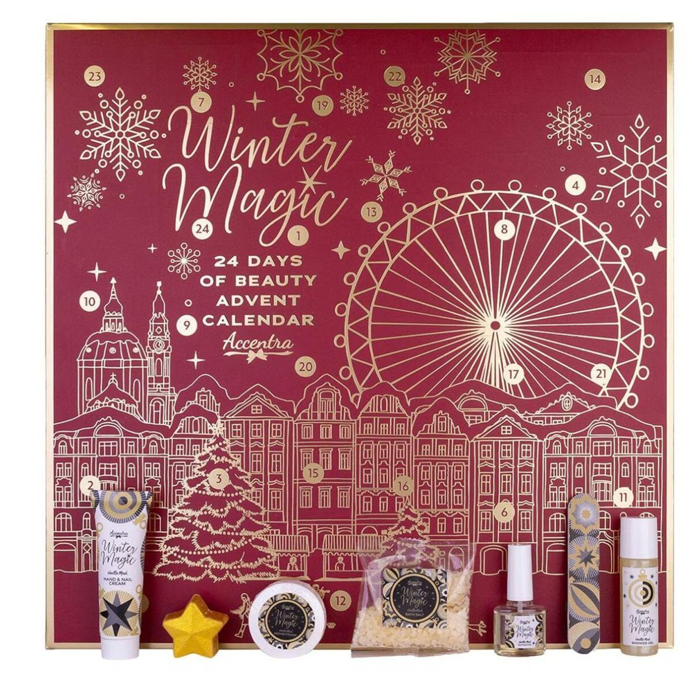 Адвент-календарь 2025 Winter Magic, эксклюзивные бьюти-сюрпризы для лица и тела, косметика для всех типов кожи