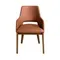 Коричневый стул из экокожи модель 4157