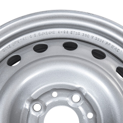 Диск штампованный R14 5.5J 4x98/58.6 ET35 GANZ Silver GRN14016 16 (отверст)