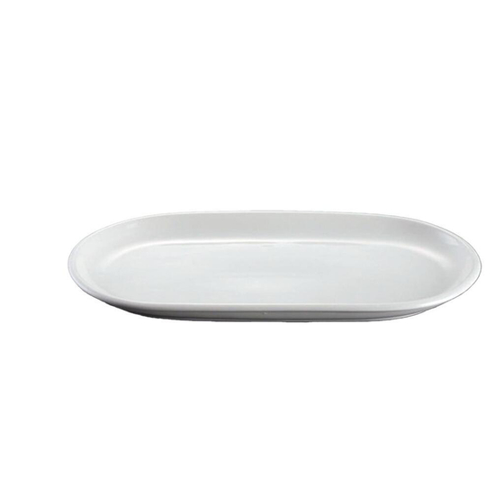 Блюдо овальное 22,5*12,3 см h2,1 см для подачи белое фарфор NEW P.L. Proff Cuisine [10]