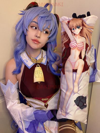 Мини дакимакура Аска Лэнгли Сорью из Евангелион арт. M0884, 60х20 см