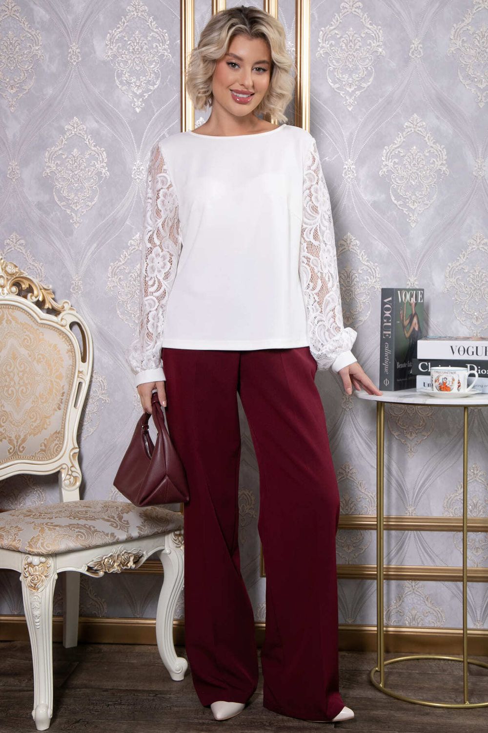 Блуза Превью (айвори) Б14791-31М LT Collection