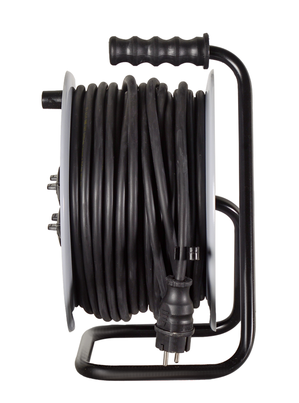 Удлинитель силовой на металлической катушке Ресанта СУ-3х2,5КГ-30/3 (с выкл., 4 розетки, IP44)