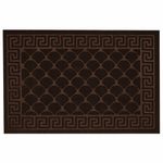 Коврик придверный 60х90 см, ВЕНГЕ, грязезащитный, 430 г/м2, фактурный рисунок ЧЕШУЙКИ, ЛЮБАША, 701062