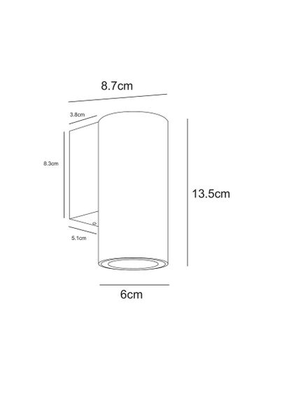 Уличный настенный светодиодный светильник Arte Lamp Torcular A1807AL-1BK