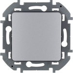 Выключатель кнопочный 1-клавишный с нормально-открытым контактом 6А 250В алюминий Inspiria Legrand