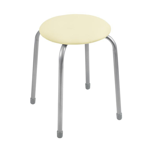 Табурет  Классика-2 арт.ТК02/СК (круглое сиденье), светло-бежевый