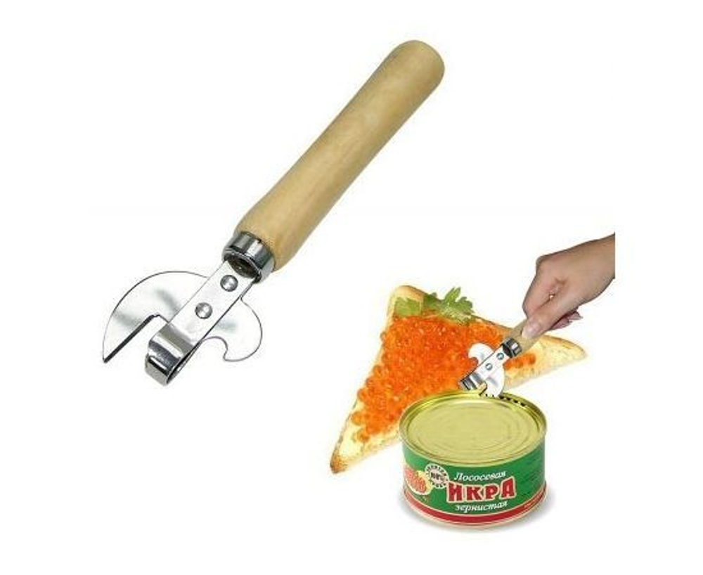 Открывалка Ретро металл/ручка деревянная AN57-4 Мультидом