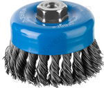 ЗУБР 100 мм, стальная проволока, 0.8 мм, Щетка чашечная, Профессионал (35277-100)