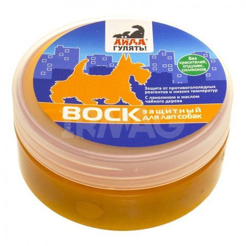 Айда гулять защитный воск для лап для собак 100г