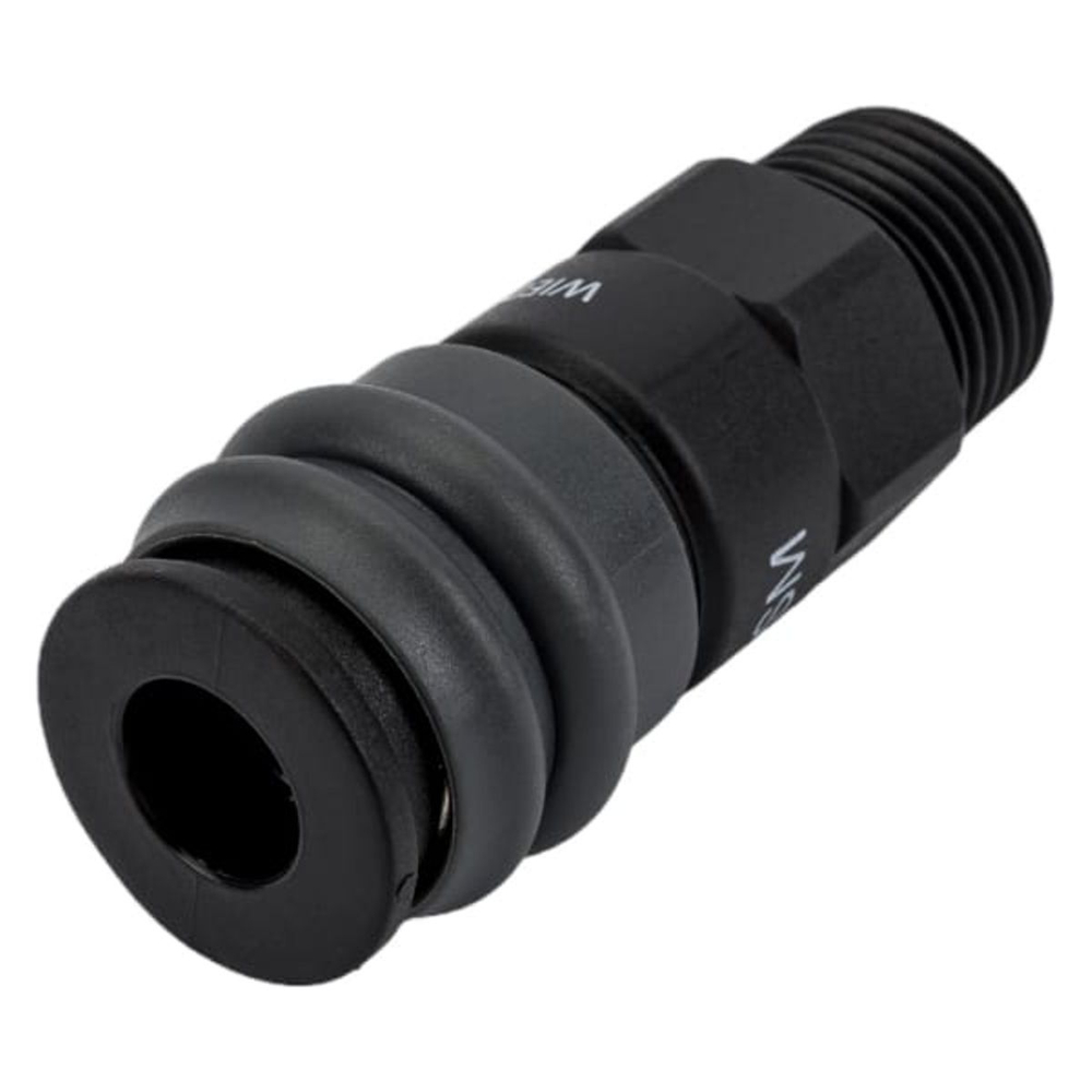 WDK-840SM Композитное пневматическое быстроразъёмное соединение с внешней резьбой M 1/2"