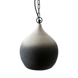 Светильник подвесной Sustainable collection, Ø33х38 см, черный/белый