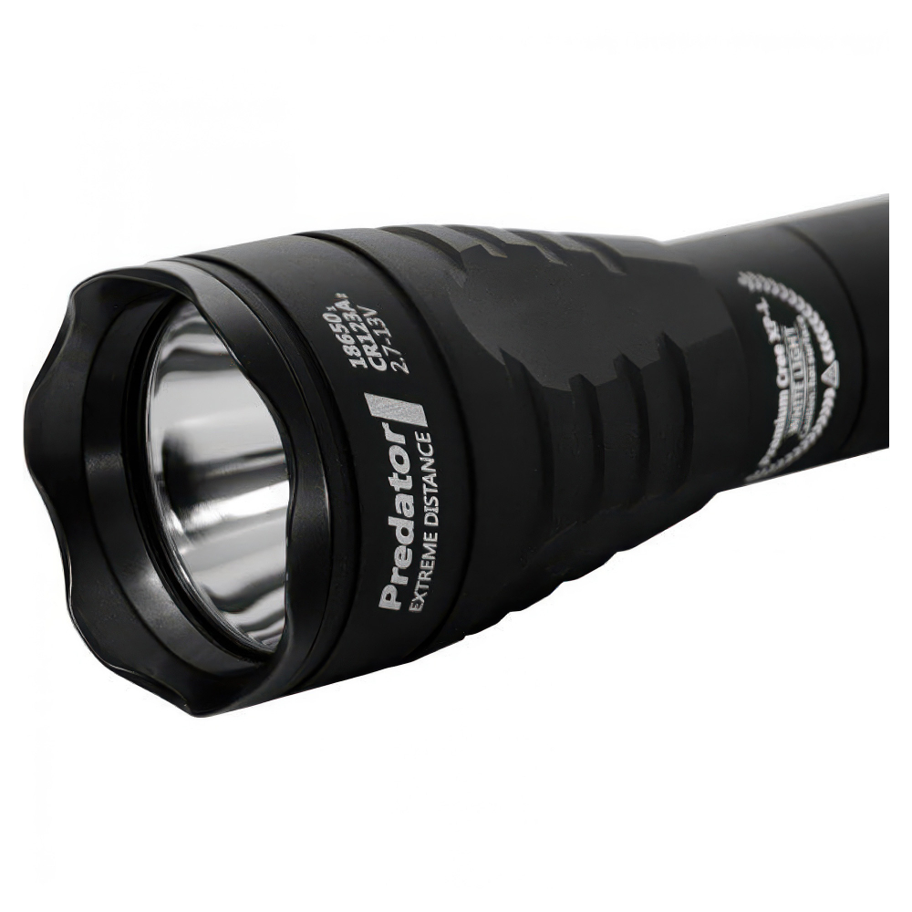 Тактический фонарь Armytek Predator V3 XP-L HI (теплый свет) — прочный корпус из авиационного алюминия с премиальным анодированием.