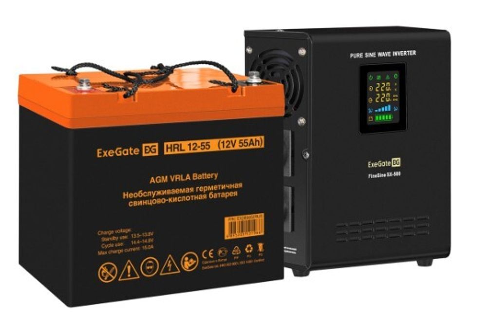 Комплект  Exegate FineSine SX-500.LCD.AVR.2SH
