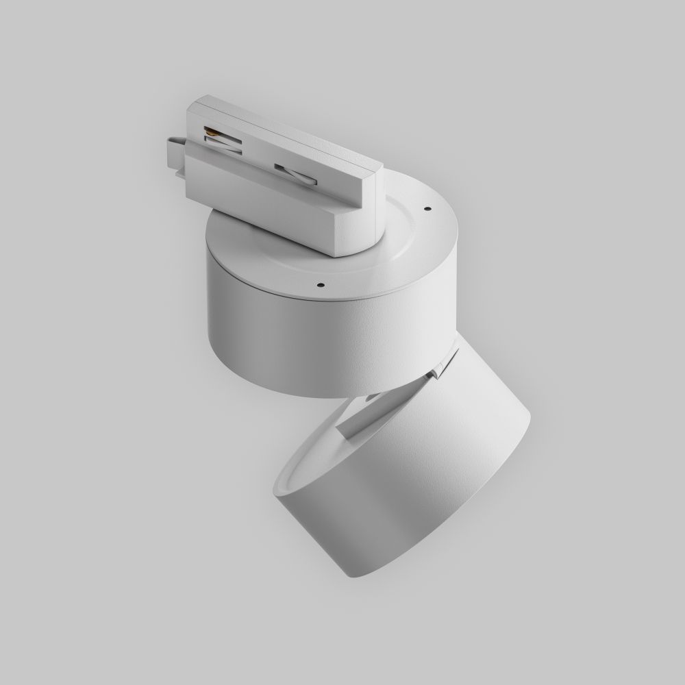 Трековый светильник для однофазного шинопровода светодиодный Maytoni Unity Onda TR007-1-12W3K-W